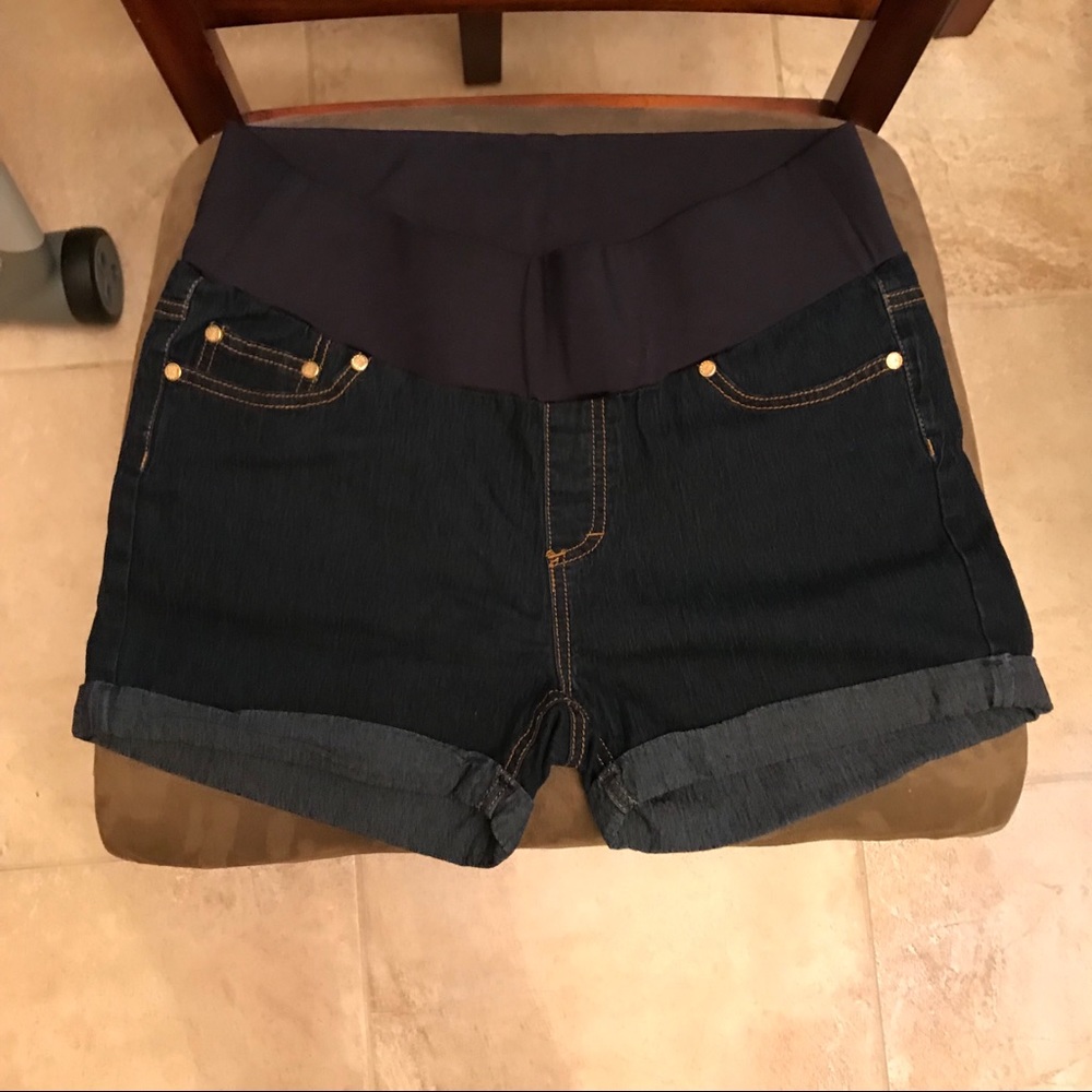 Times 2 Maternity Jean Shorts